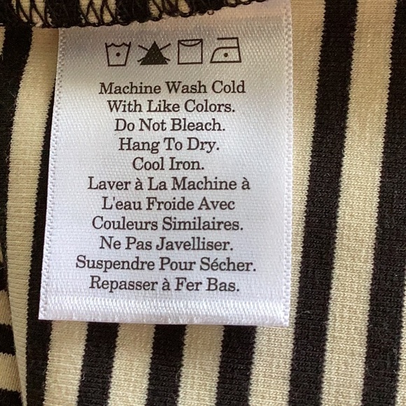 Everlane Dream Shift Sleeveless Dress Black and White Stripes - Picture 7 of 7